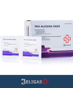 Beligas 70% Alcohol Pads – 100 Pads Per Box